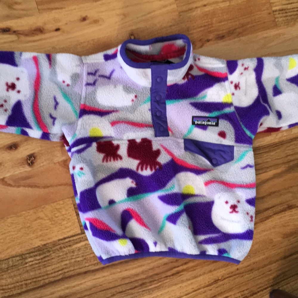 Patagonia girls fleece jacket